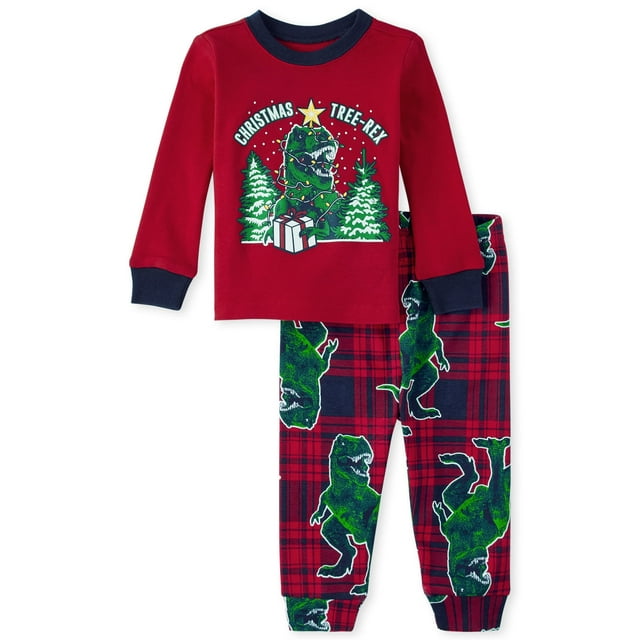 Pijama navideño de algodón para bebés y niños pequeños de The Children's Place