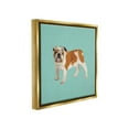 thumbnail image 4 of Stupell Industries Bulldog Wearing Tiara Animals & Insects Painting Gold Floater Framed Canvas Art Print Wall Art, 25 x 25, 4 of 10
