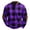 Purple_002, variant on Domuza Men's Sweatshirts Retro Plaid Quarter Zip Up Stand Collar Sweater Spring Fall Long Sleeve Casual Loose Fit Comfy Pullover Red 3XL