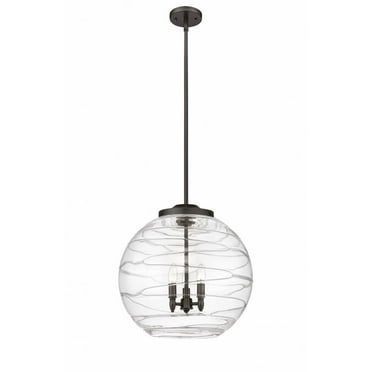 Innovations Lighting - Athens Deco Swirl - 3 Light Pendant In Industrial