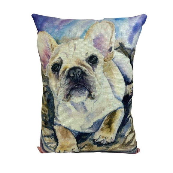 Dog | French Bulldog Watercolor | Pillow Cover | Dog Lover | Home Decor | Dog Lover Gift | Dog Mom Gift | Pillows | Room Decor | Home Decor