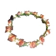 thumbnail image 3 of CSChome Accessoire Cheveux Rétro Couronne Romantique Lumineuse LED Fleurs Roses Bandeau Mariage Fête Guirlande Lumineuse, 3 of 6