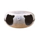 thumbnail image 4 of Cama para gatos Donut, escondite tipo cueva para gatos con 2 agujeros, túnel interior de fieltro para juegos de gatos, cama tipo túnel para gatos de, 4 of 8