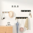 thumbnail image 3 of Wall mounted folding hanger, space saving hanger for coats, hats, scarves, keys, etc Rawiri, 3 of 5