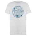 thumbnail image 1 of Italy Tourism Round Frame T-Shirt Men -Image by Shutterstock, Male Small, 1 of 2