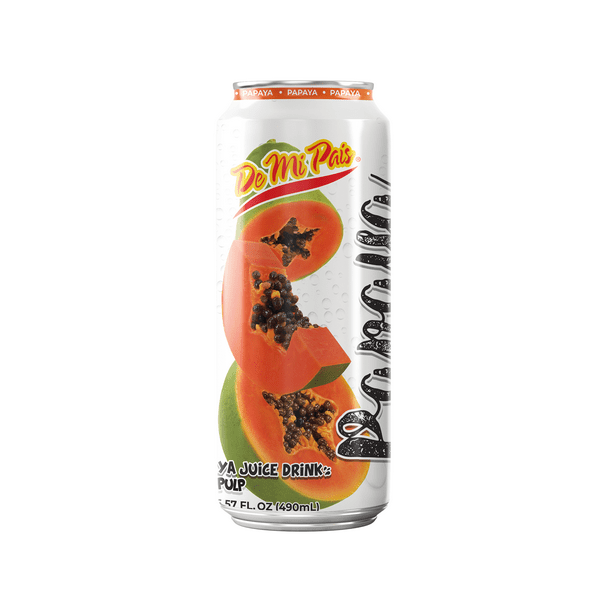 De Mi Pais Canned Papaya Fruit Juice 12PACK