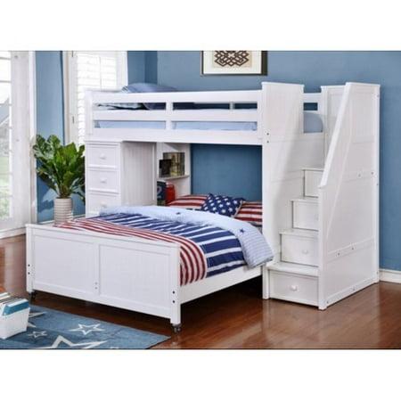 Harriet Bee Danelle Twin Over Full L Shaped Bunk Bed This On Opens A Dialog That Displays Additional Images For Product With The Option To Zoom In Or Out