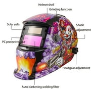 iMeshbean Pro Solar Auto Darkening Welding Helmet, Arc Tig Mig Mask Grinding Hood w/2 Lens & Bag