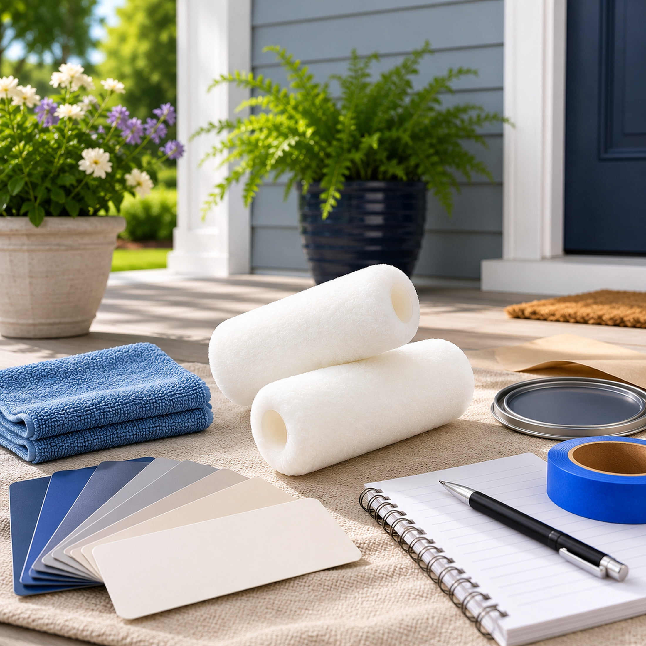 BEST 9 x 3/8 in nap Woven Roller Cover 2 Pack