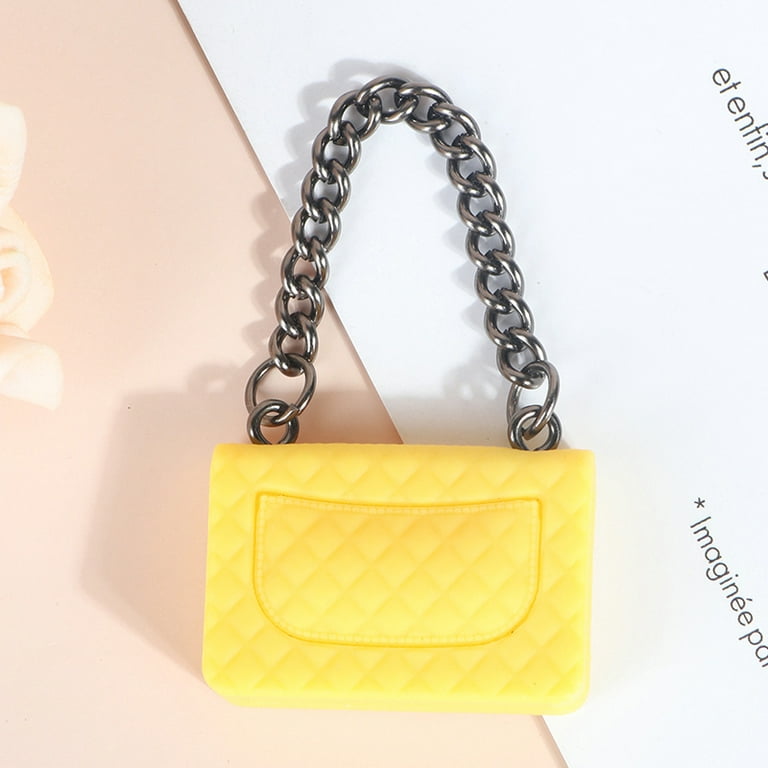 Buytra 1 Pc Chain Pack Doll Bag Miniature Shopping Handbag Model for Doll  House Decor 