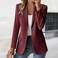 thumbnail image 1 of IMENGL Daily casual solid color corduroy suit jacket long sleeve Autumn Winter, Red L, Size M-3XL, 1 of 4