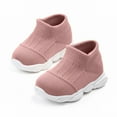 thumbnail image 2 of Dakaela Baby Boy Girl Sock Shoes Infant Non Slip Walking Shoes House Slippers Soft Rubber Sole Breathable Toddler Outdoor Sneakers Pink 4, 2 of 6