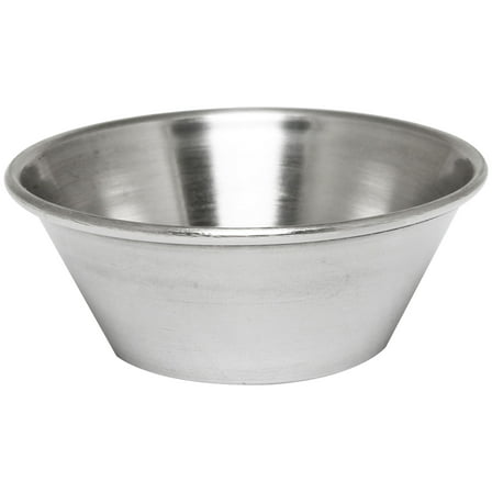 Excellante 1.5 oz Steel sauce cup, comes in each