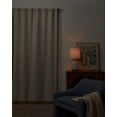 thumbnail image 4 of Better Homes & Gardens 100% Blackout Linen Blend Single Curtain, 50x95, Vanilla Dream, 4 of 11