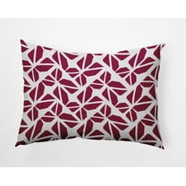 20" x 14" Simply Daisy Kaleidoscope Graffiti Polyester Indoor/Outdoor Pillow, Plum Qty 1