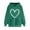 Army Green, variant on Erwazi Pullover Hoodies for Women, Valentines Heart Printed Graphic Hoodies for Teen Girls, Long Sleeve Hooded Sweatshirt