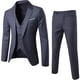thumbnail image 4 of Traje casual de negocios de primavera de tres piezas para novio, padrino de boda, traje de un botón, 4 of 5