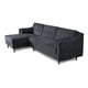 thumbnail image 3 of Sofá Cama Modular Reversible de Velvet Gris Oxford Beehive Memory Foam Modelo Mondlak Makora, 3 of 8