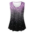 thumbnail image 3 of SHTXOZHI Women's Summer Sleeveless Tank Tops Trendy Crewneck Printed Shirts Casual Loose Tops, 3 of 6