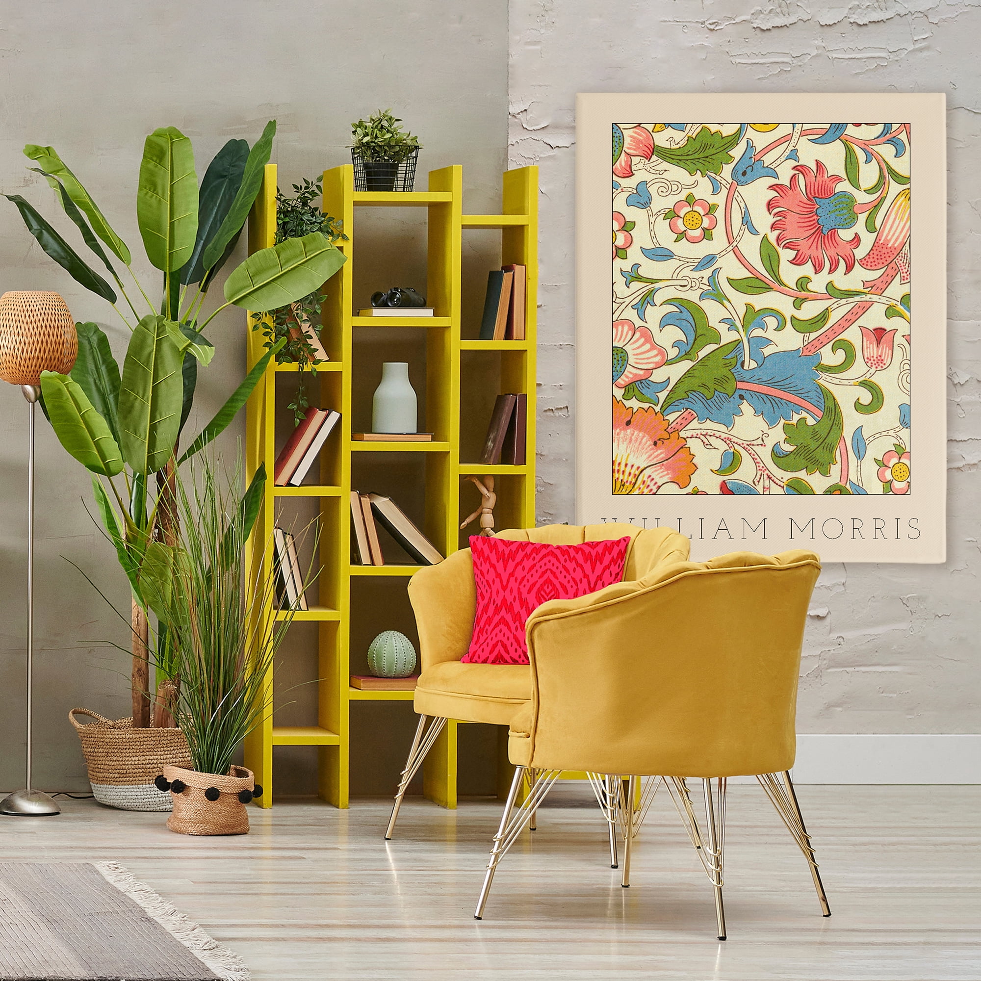 Stupell Industries Stylish Boho Classic Flowers Canvas Wall Art, design by Lil' Rue