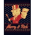 thumbnail image 2 of Women's Monopoly Merry and Rich Graphic Tee Navy Blue X Large, 2 of 4