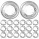 thumbnail image 1 of 100 piezas de protectores de estufa de gas, cubiertas redondas para quemadores de estufa, cubiertas de aluminio para estufas, cubiertas para quemadores de estufas de gas, 1 of 6