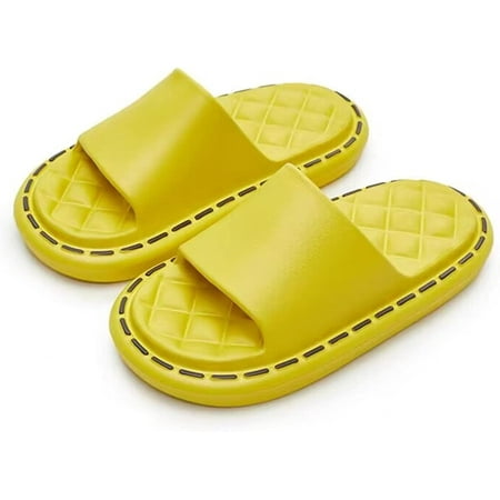 Slippers for Women Men  Thick Sole Home Pillow Slipper  Non-Slip Quick Drying Message Shower Bathroom Sandals  Super Soft Open Toe Platform Shoes