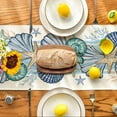 thumbnail image 5 of Shell starfish patterned table flag, beach holiday party decoration dining table, 13 * 72 inches, 5 of 7