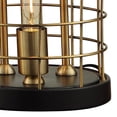 thumbnail image 4 of Benjara 16" Table Lamp- Vintage Caged Dome Shade- Metal Frame- Classic Gold, 4 of 5