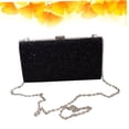 thumbnail image 3 of HINTRMENT Sac à Main Rigide Soirée Noir Brillant pour Mariage et Occasions Spéciales, 3 of 8
