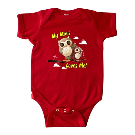 

Inktastic My Mimi Loves Me Owl Gift Baby Boy or Baby Girl Bodysuit