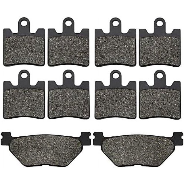 HAHDAXIA Motorcycle Front and Rear Brake Pads for Yamaha FJR1300 FJR 1300 A/AE/AS 2006 2007 2008 2009 2010 2011 2012 2013-2020 (Color : Front and Rear)