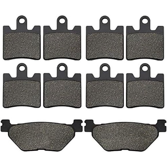 HAHDAXIA Plaquettes de Frein avant et Arrière pour Moto pour Yamaha FJR1300 FJR 1300 A/AE/AS 2006 2007 2008 2009 2010 2011 2012 2013-2020 (Couleur : avant et Arrière)