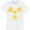 White, variant on Radioactive Nuclear War Sign Distressed Fashion Mens T-Shirt