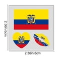 thumbnail image 3 of Uruguay Flag Temporary Face Tattoos 10 Piece Set Waterproof Sweat Resistant Decals For Football Fans Sports Events Viewing Parties And National Celebrations, 3 of 6