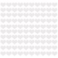thumbnail image 4 of Wosthever 100 piezas de decoración de pared espejo acrílico corazón pegatina autoadhesiva 3D calcomanía para niños dormitorio sala de estar, plata No.02 5piezas, 4 of 6