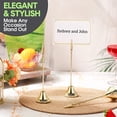 thumbnail image 3 of 12Pcs Table Number Holders 9 Inch Place Card Holder with Alligator Clip Metal Table Card Holders Table Number Stands, 3 of 7