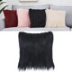 thumbnail image 2 of Funda de Almohada Larga de Lujo Sintética, Funda de Cojín de Felpa Súper Suave, Sofá Cama de Lujo para El Hogar, Coche Decorativa, 40x Negro Sunnimix funda de almohada de piel sintética, 2 of 8