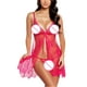 thumbnail image 4 of Gibobby Conjunto ropa interior mujer Lencería sexy para mujer, diseño de mujer con juego de lencería sexy(Rosa caliente, XXG), 4 of 4