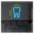 thumbnail image 2 of Letrero De Neón Para Dientes, Luz Decorativa Para Clínica Dental, Diente Y Cepillo, Lámpara De Consultorio Dental, Atenuador USB, 2 of 2
