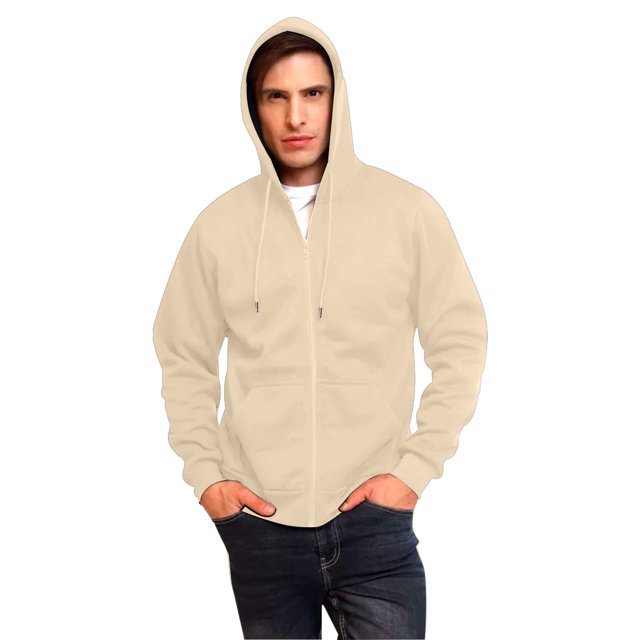 Sudadera Hoodie Unisex Café con Cierre, Capucha, Cangurera, Calientita, Casual, Abrigo, Chamarra Dahirim Store HDJ1912CAF
