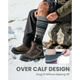thumbnail image 5 of OutdoorMaster Ski Socks 2-Pack Merino Wool, Over The Calf Non-Slip Cuff for Men & Women, 5 of 9