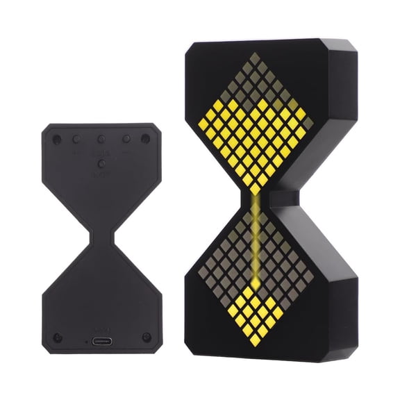 LED Digital Electronic Hourglass Gravity Induction Timer, Time Timer, Meditation Timer, 1 to 30 Minutes Free Adjustment, Suitable for Kitchen, Room, Classroom, Office (Yellow)