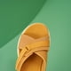 thumbnail image 4 of Sandalias de cuña con plataforma para mujer puntera abierta correa cruzada sandalias suaves ligeras suela gruesa cómodas para el verano, 4 of 9