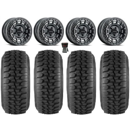 Method 415 Bdlk 15 Wheels Bk +38mm 32 DS Soft Tires Polaris RZR Turbo R & Pro R Ranger 1500 Xpedition Method 415 Bdlk 15 Wheels Bk +38mm 32 DS Soft Tires Polaris RZR Turbo R & Pro R Ranger 1500 Xpedition