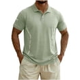 thumbnail image 2 of Golf Shirts for Men Big & Tall M-5X Plus Size Short Sleeve T-Shirts Mens Pullover Button Collared Stretchy Breathable Athletic Workout Tees Tops, 2 of 6