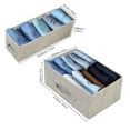 thumbnail image 4 of Keylever Wood Top 4-Tier 7 Drawer Organizer, Steel Frame Fabric Drawer Dressers for Bedroom Living Room Closet, 4 of 10