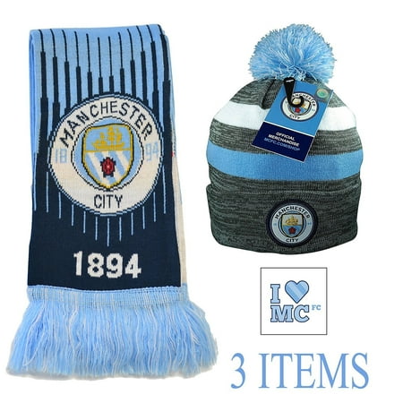Manchester United Beanie - 'Icon Sports Manchester City Pom Reversible Beanie