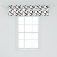 thumbnail image 2 of Ambesonne Soccer Window Valance, Cartoon Funny Mascot, 42" x 12", Black White Yellow, 2 of 3