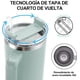 thumbnail image 3 of Vaso Térmico de Acero Inoxidable 40OZ Easytao Taza Termica Frio y Caliente con Tapa y Popote Azul Claro, 3 of 3
